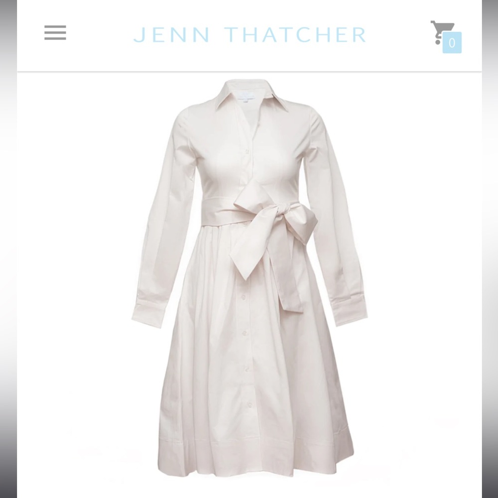 Pleated shirt dress Jenn Thatcher